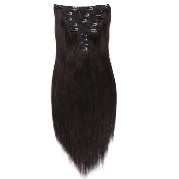 Remy Hair clip in extensions for thick hair XS055